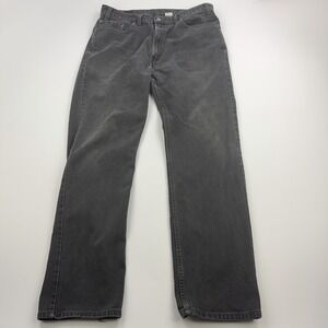 Vintage Levis 505 Jeans Mens 36x34 Black Denim Regular Fit Straight Leg Canada